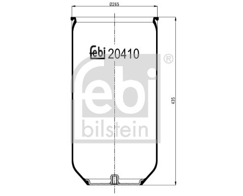 FEBI BILSTEIN dėklas, pneumatinė pakaba 20410